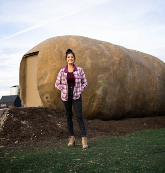 Kristie Wolfe in Front of Potato Hotel