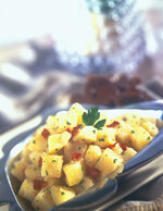 Warm Idaho® Potato Salad Served with Barbecue Short Ribs 