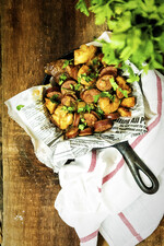 Ripped Idaho® Potatoes with Crawfish-Sausage Gumbo