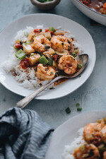 Shrimp Étouffée with Clams and Idaho® Potatoes