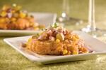 New England Clam Bake Cakes with All-American Idaho® Potato Relish