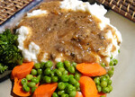 Vegan Mashed Idaho® Potatoes With Vegan Mushroom & Onion Gravy