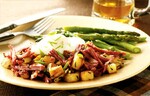 Idaho® Potato Corned Beef Hash with Poached Egg