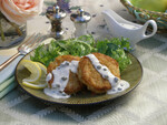 Idaho® Potato Crab Cakes with Caper Lime Sauce