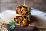 Smoky Potato, Corn and Poblano Burrito