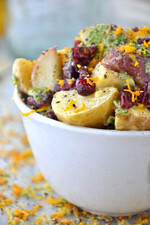 Mint Potato Salad with Honey Roasted Peanuts